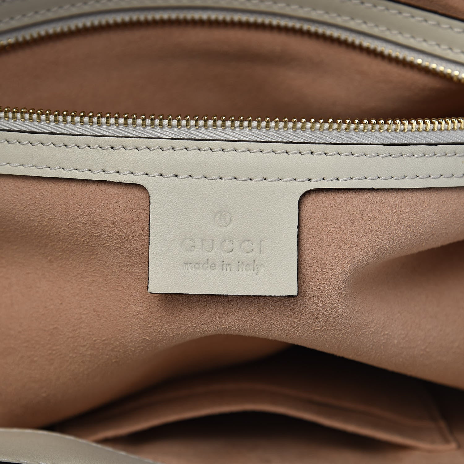 Gucci GG Supreme Monogram Medium Padlock Tote White 6 of 10
