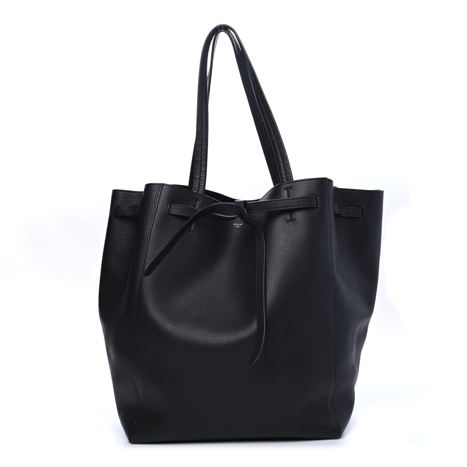 Celine Soft Grained Calfskin Medium Belt Cabas Phantom Black 1 of 5