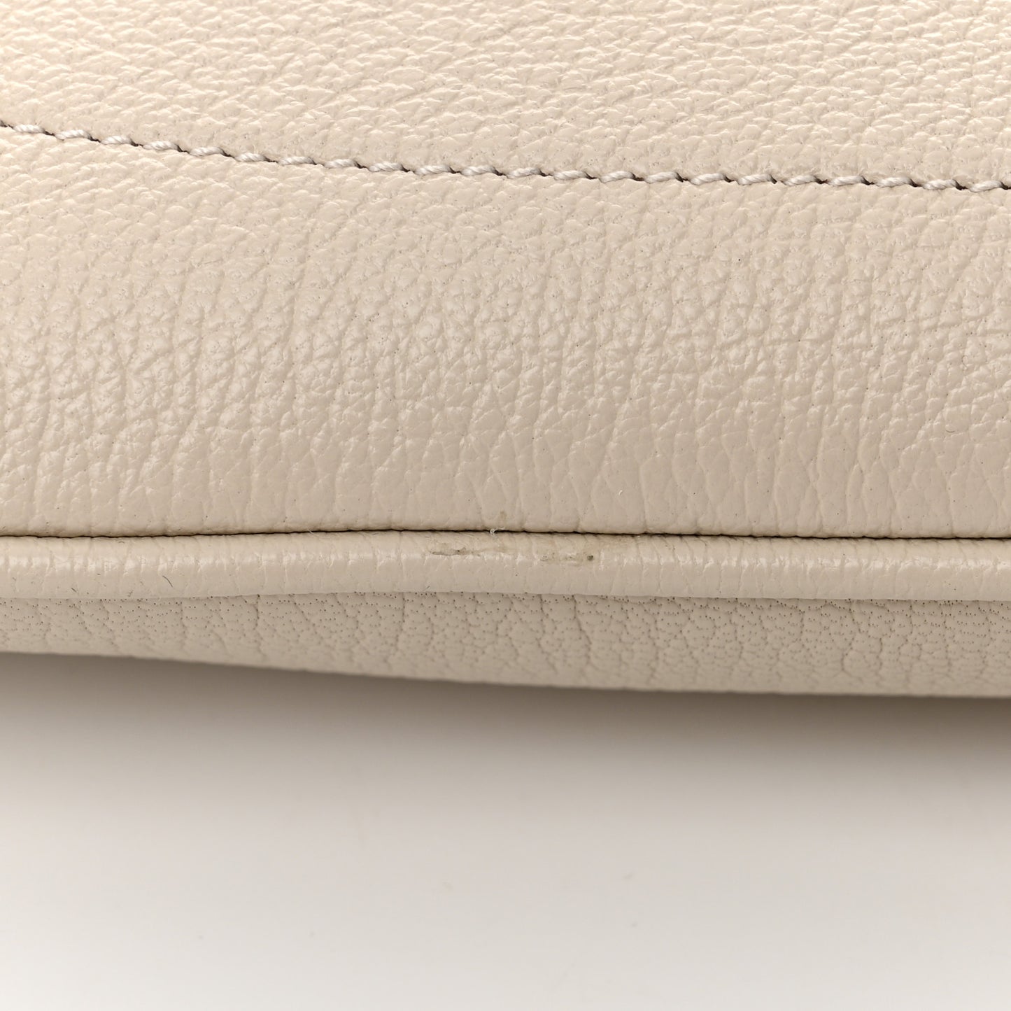 Goatskin Medium Aphrodite Shoulder Bag Mystic White