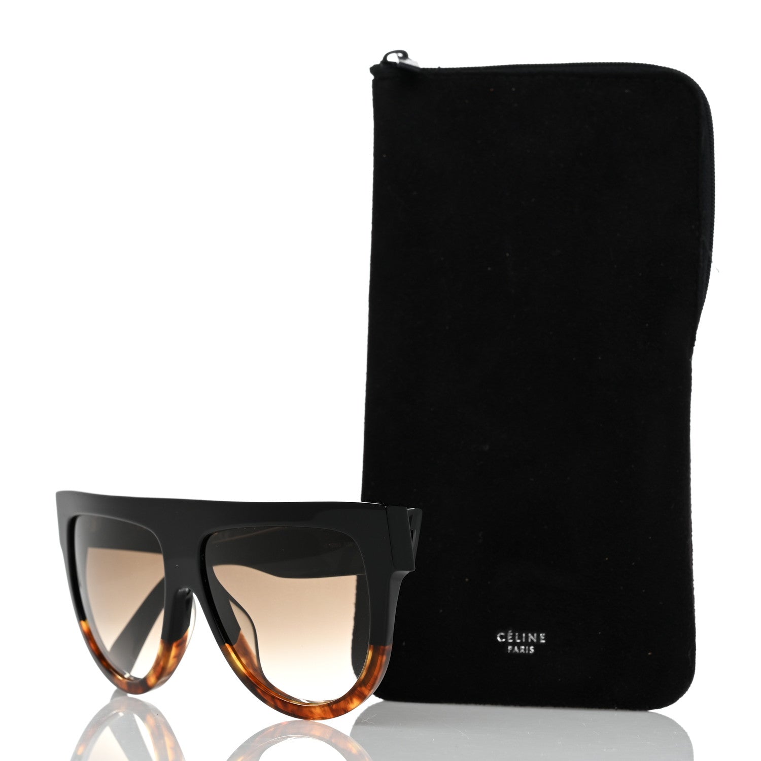 Celine Shadow Sunglasses CL 41026/S Black Havana 7 of 7