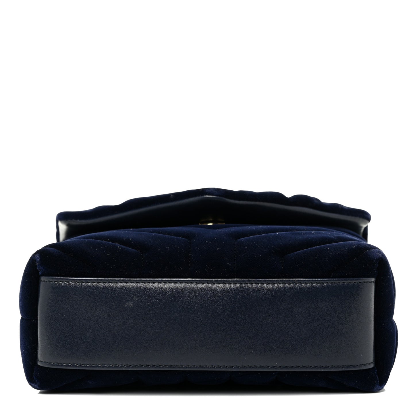 Velvet Y Quilted Monogram Toy Loulou Crossbody Bag Navy
