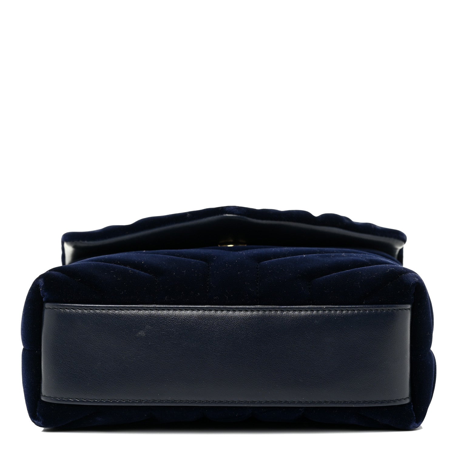 Saint Laurent Velvet Y Quilted Monogram Toy Loulou Crossbody Bag Navy 17 of 31