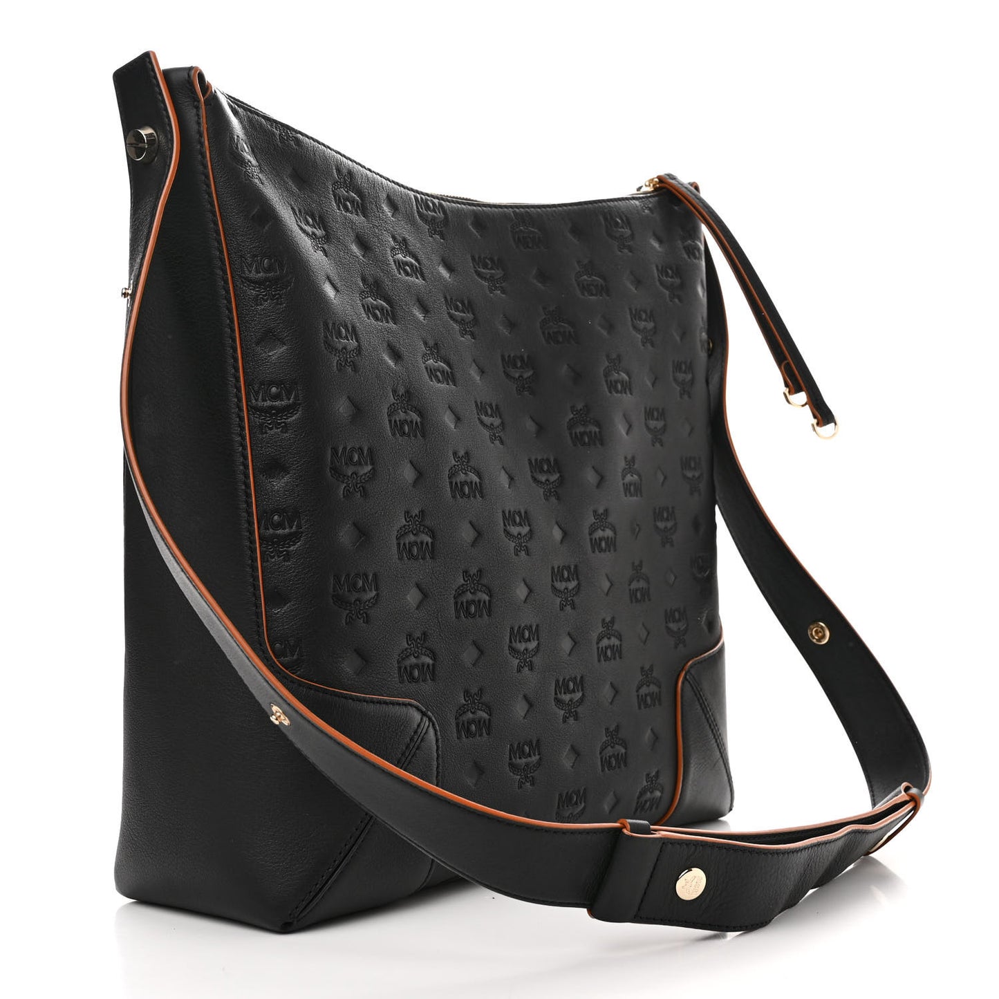 Calfskin Ottomar Monogram Large Klara Hobo Black