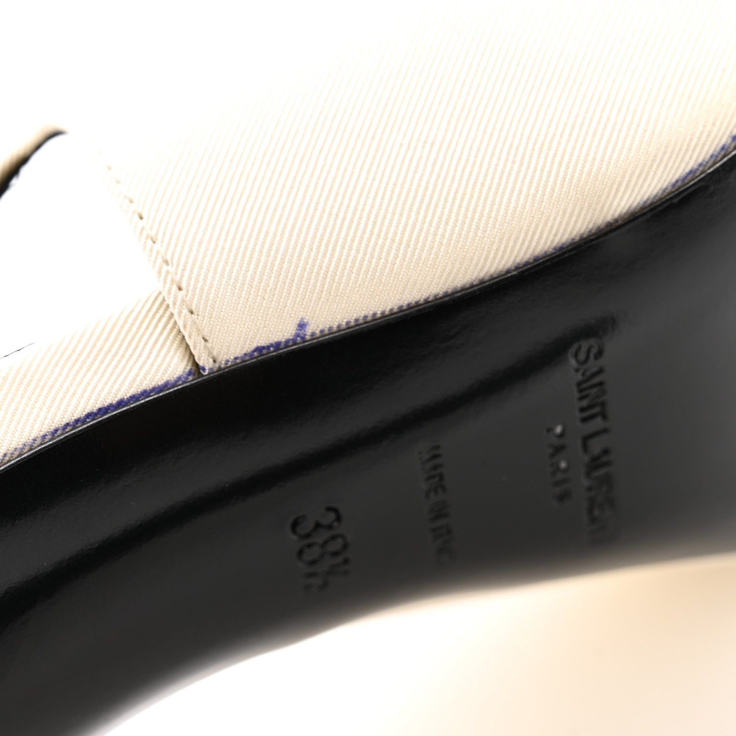 Satin Calfskin Ines Slingback Pumps 38.5 Ivory Black