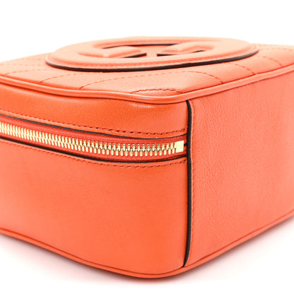 Gucci Sakai Be Green Calfskin Diagonal Stitched Blondie Top Handle Bag Orange 9 of 10
