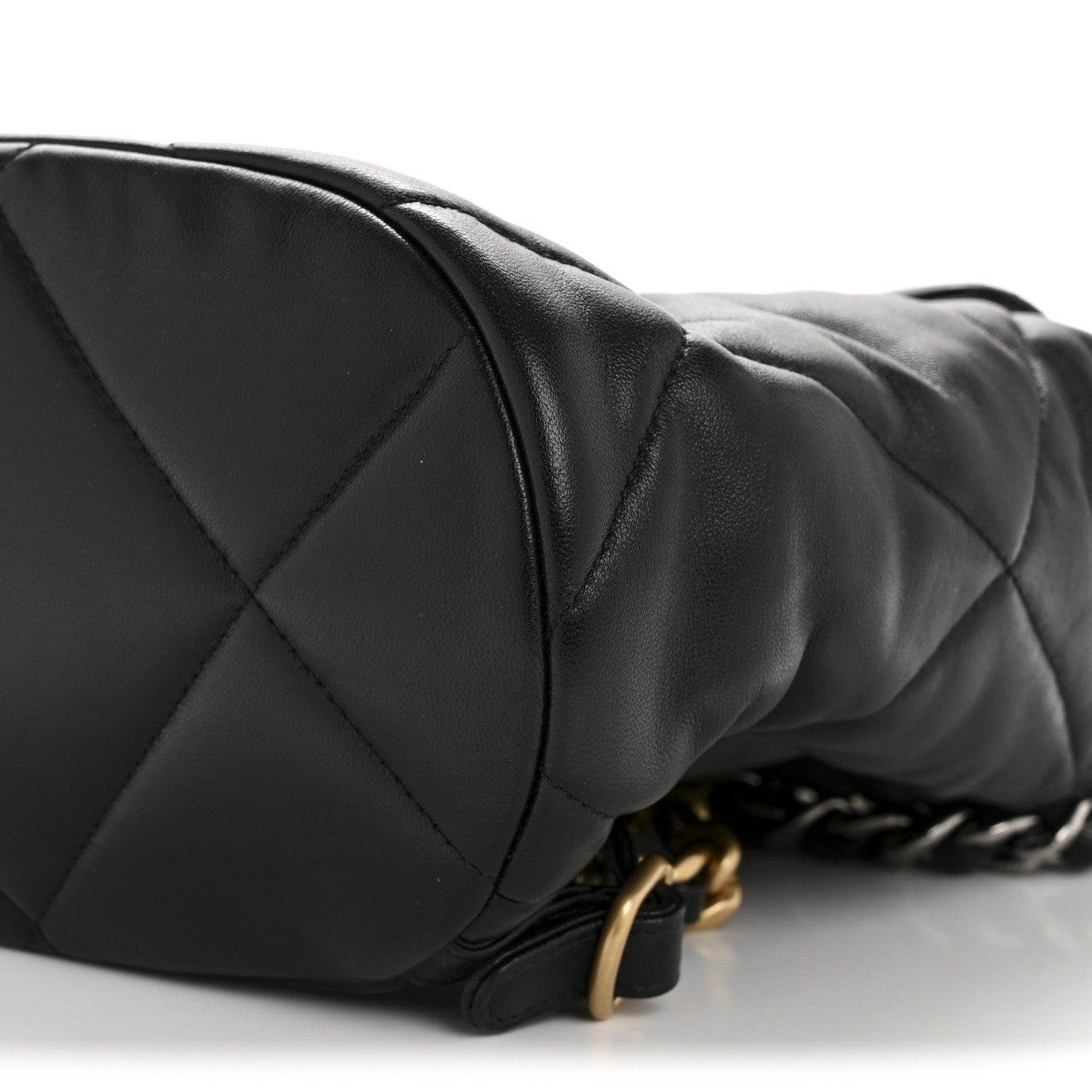 Chanel Lambskin Quilted Chanel 19 Backpack Black 10 of 12
