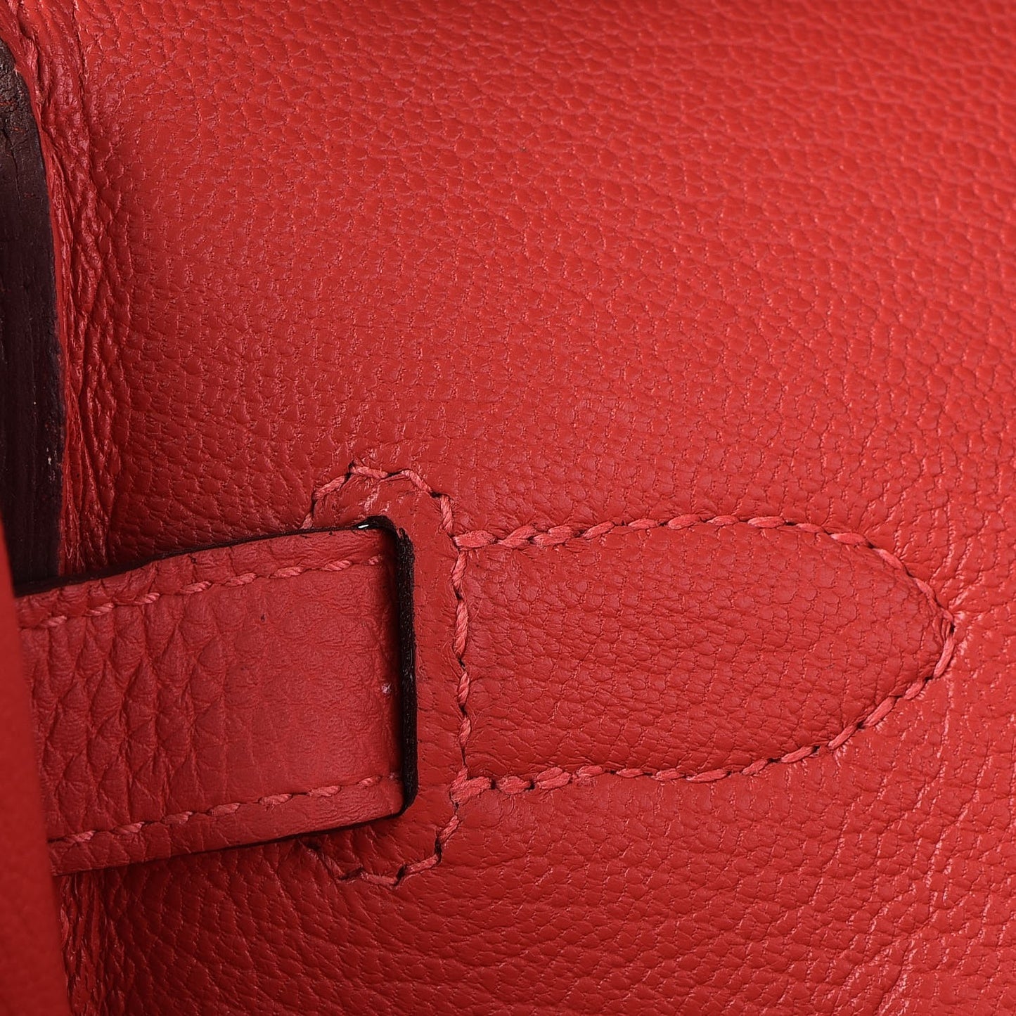Togo Birkin 35 Rouge Pivoine