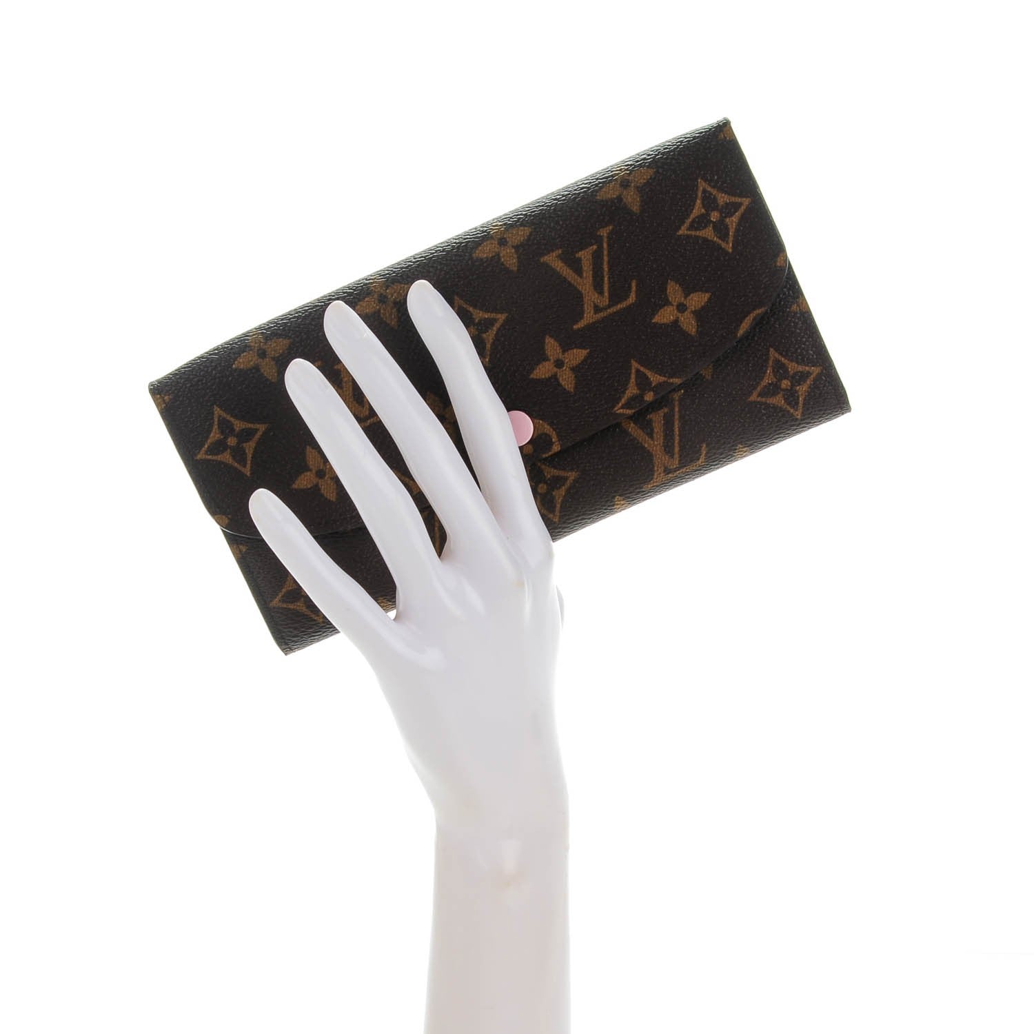 Louis Vuitton Monogram Emilie Wallet Rose Ballerine 2 of 7
