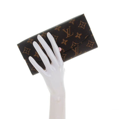 Louis Vuitton Monogram Emilie Wallet Rose Ballerine 2 of 7