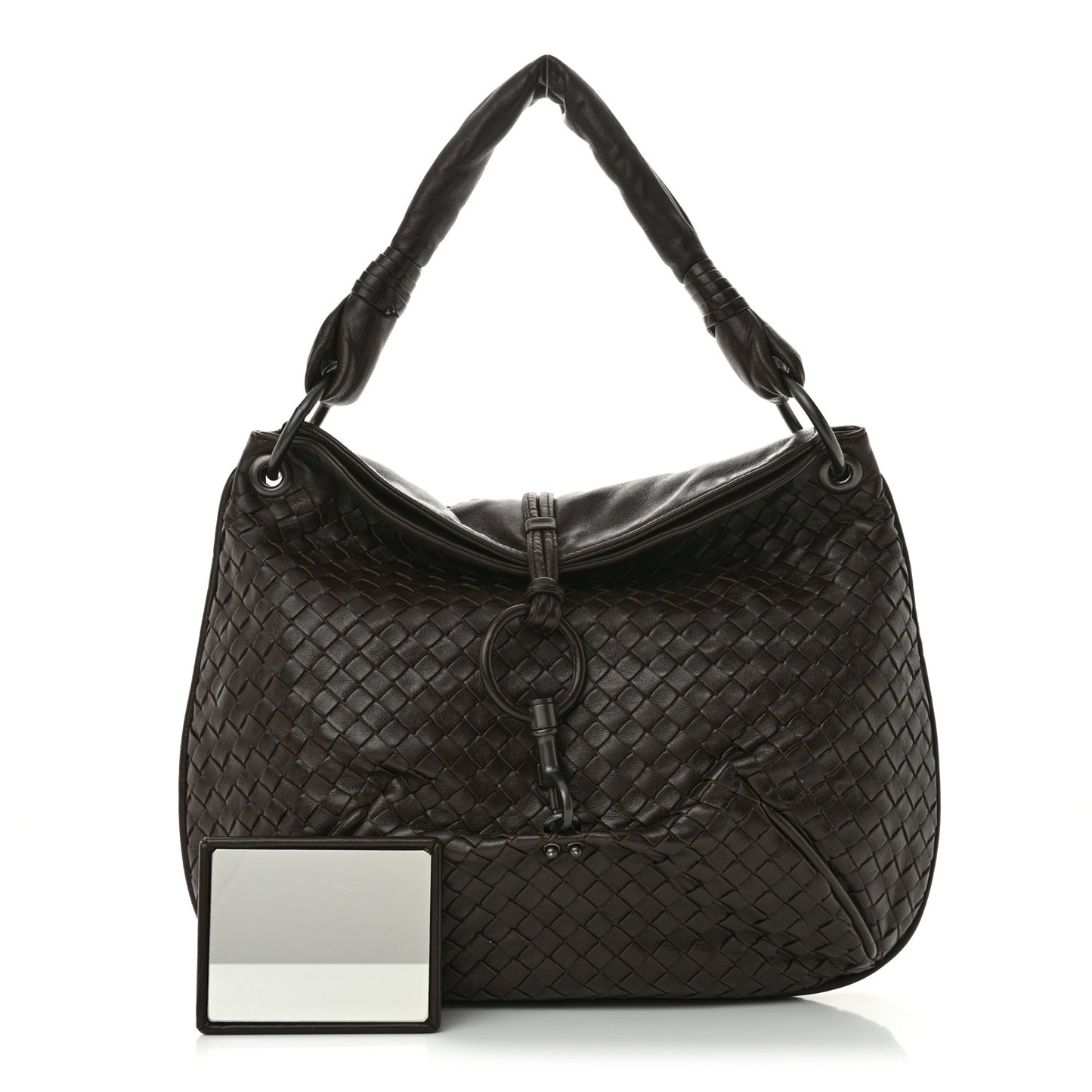 VENETA Nappa Intrecciato Hobo Ebano