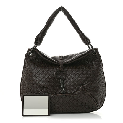Bottega Veneta VENETA Nappa Intrecciato Hobo Ebano 3 of 13