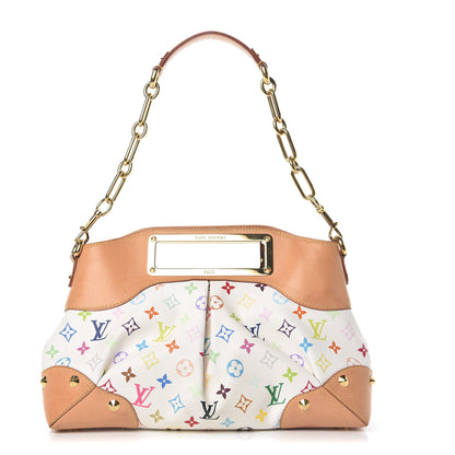 Louis Vuitton Monogram Multicolor Judy MM White 1 of 13