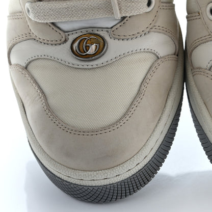 Gucci Nylon Nubuck Web Womens Screener Sneakers 38.5 Mystic White Dusty Milk 12 of 23
