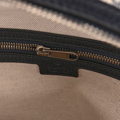 Gucci GG Supreme Monogram Textured Dollar Calfskin Web Small Ophidia Day Backpack Beige Blue Black 6 of 9