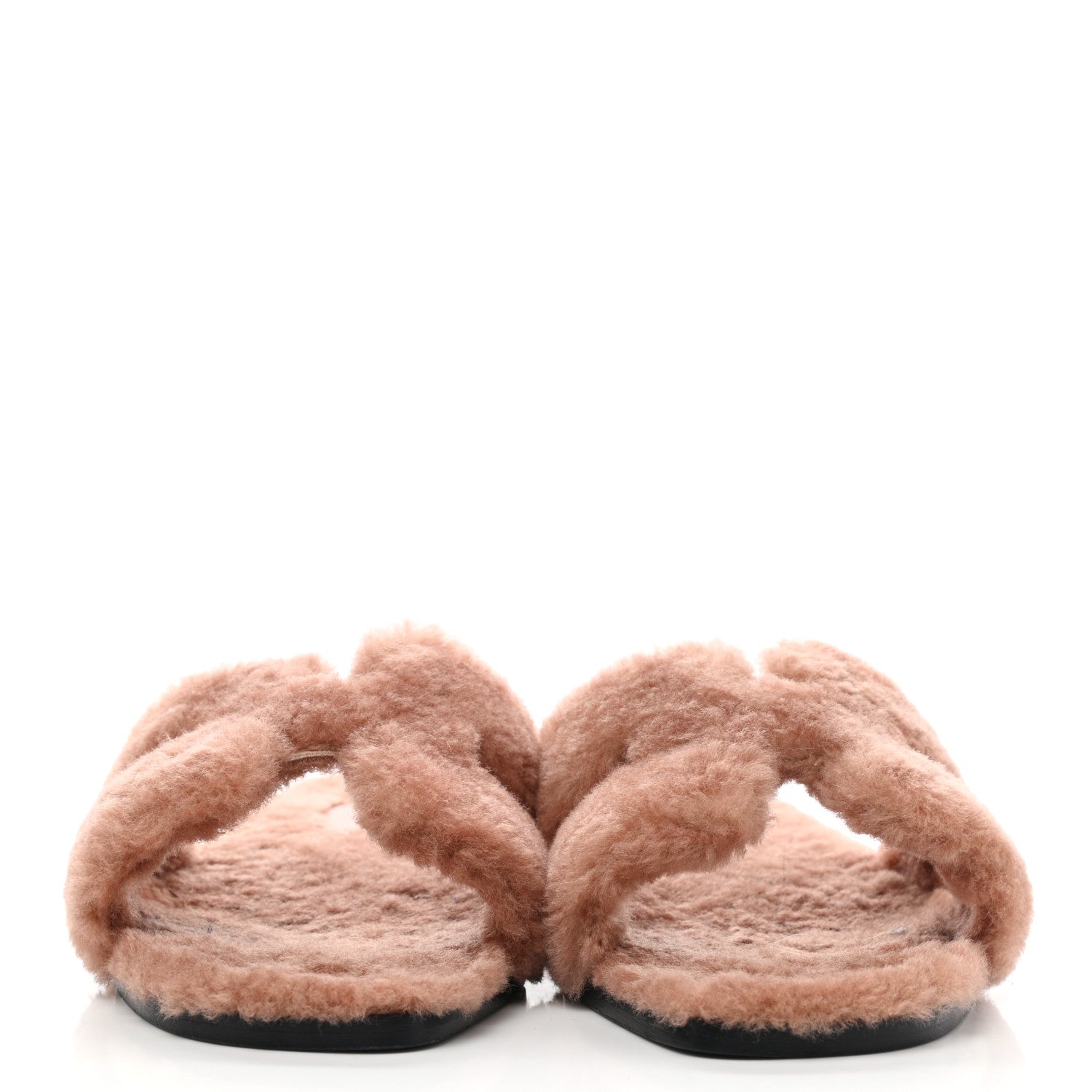 Hermes Woolskin Oran Sandals 36 Rose Aube 2 of 9
