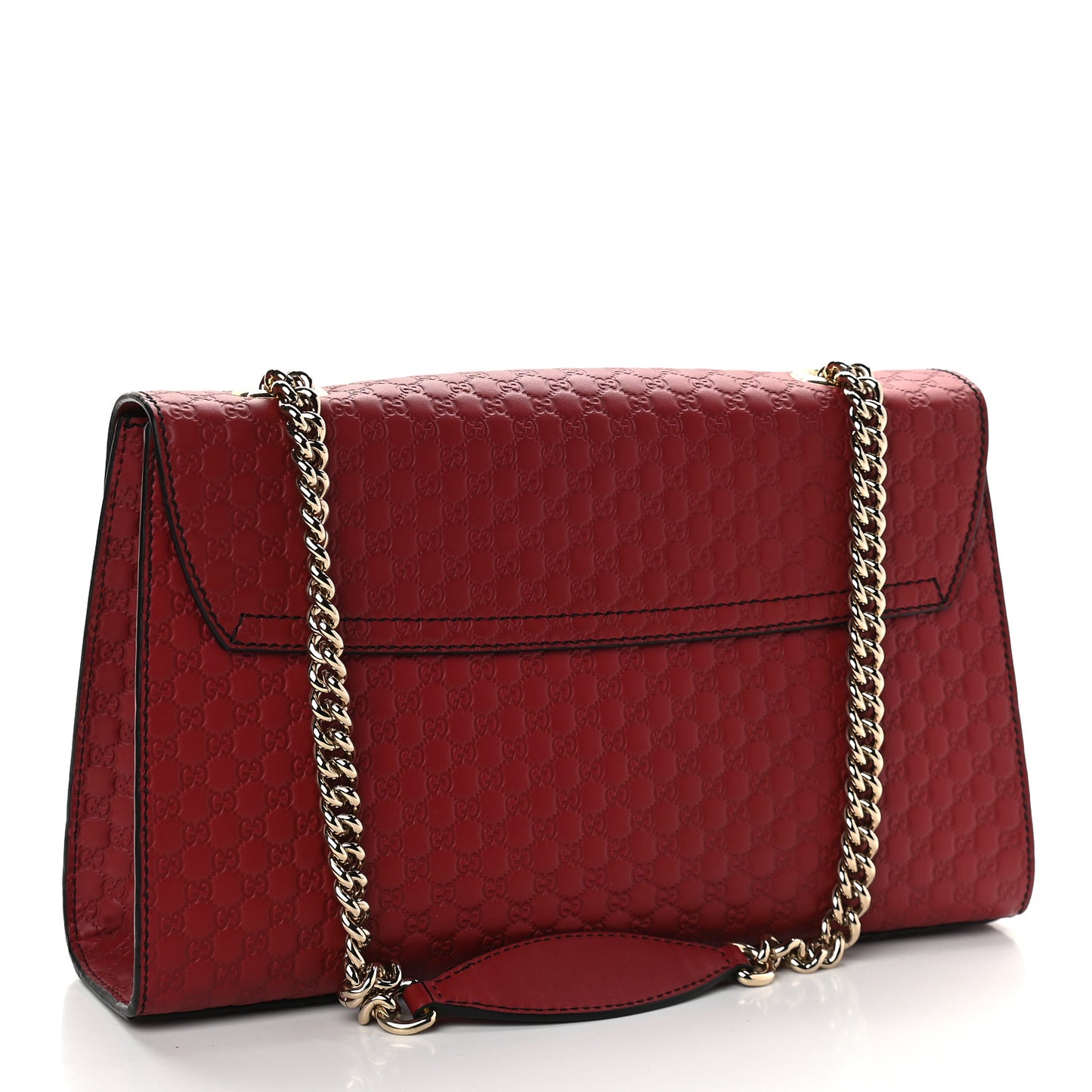 Microguccissima Medium Emily Chain Shoulder Bag Red