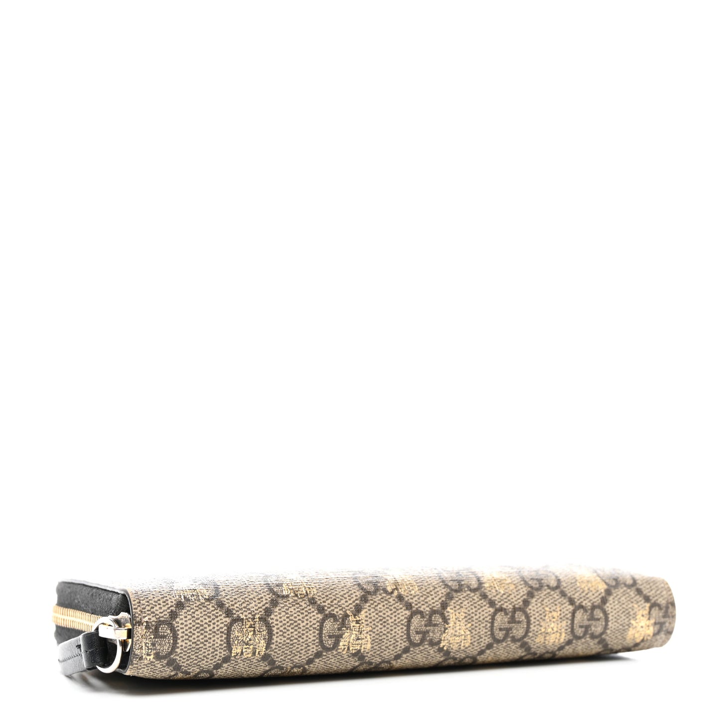 GG Supreme Monogram Bees Zip Around Wallet