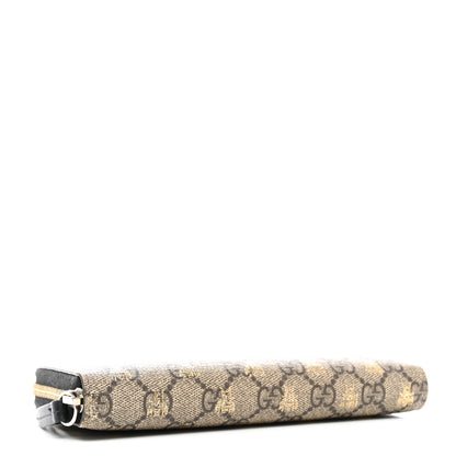 Gucci GG Supreme Monogram Bees Zip Around Wallet 4 of 8