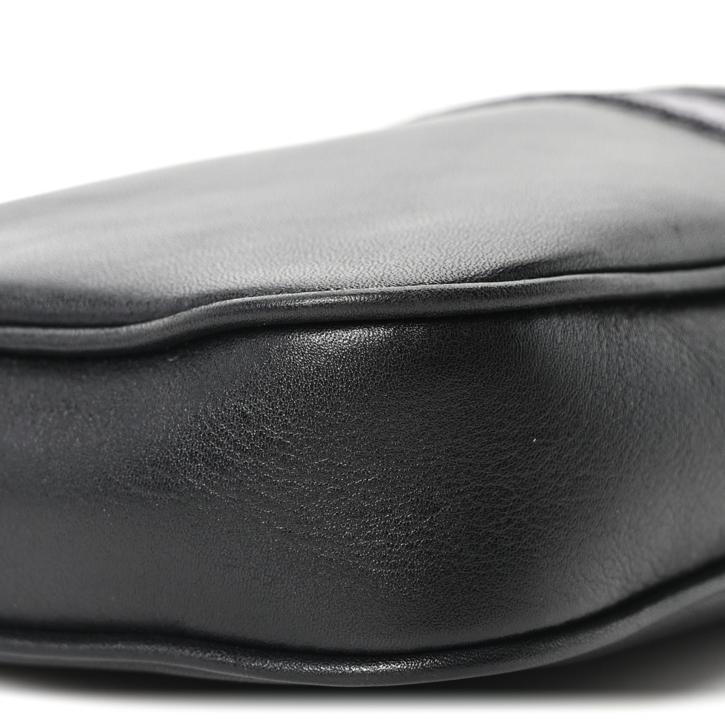 Calfskin Web Small Lunetta Crossbody Bag  Black