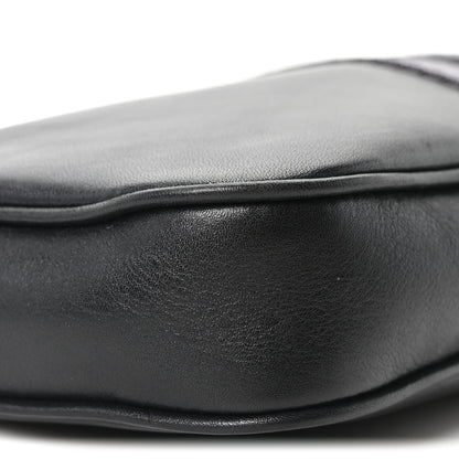 Gucci Calfskin Web Small Lunetta Crossbody Bag  Black 8 of 9