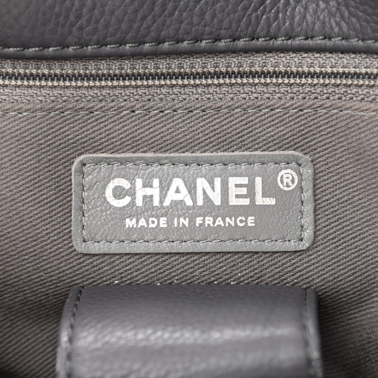 Chanel Calfskin Quilted Couture Messenger Grey 5 of 9