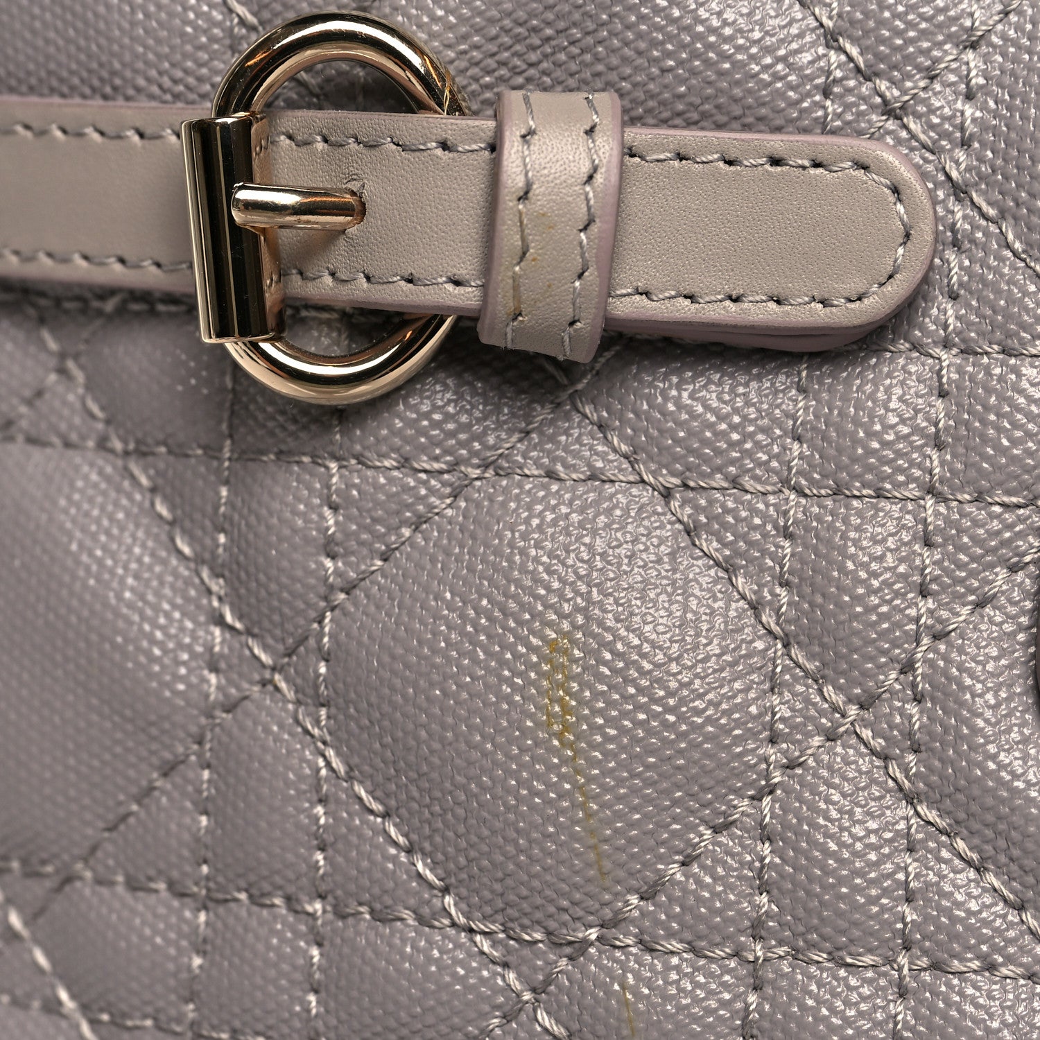 Christian Dior Coated Canvas Cannage Medium Panarea Tote Taupe 10 of 10