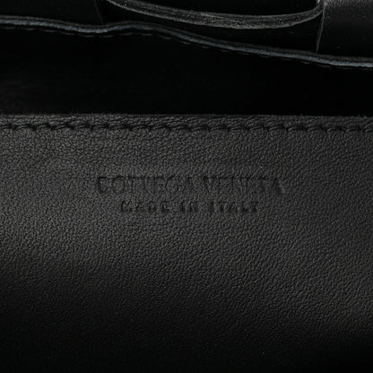 Bottega Veneta Lambskin Maxi Intreccio Small Cassette Crossbody Bag Black 6 of 10