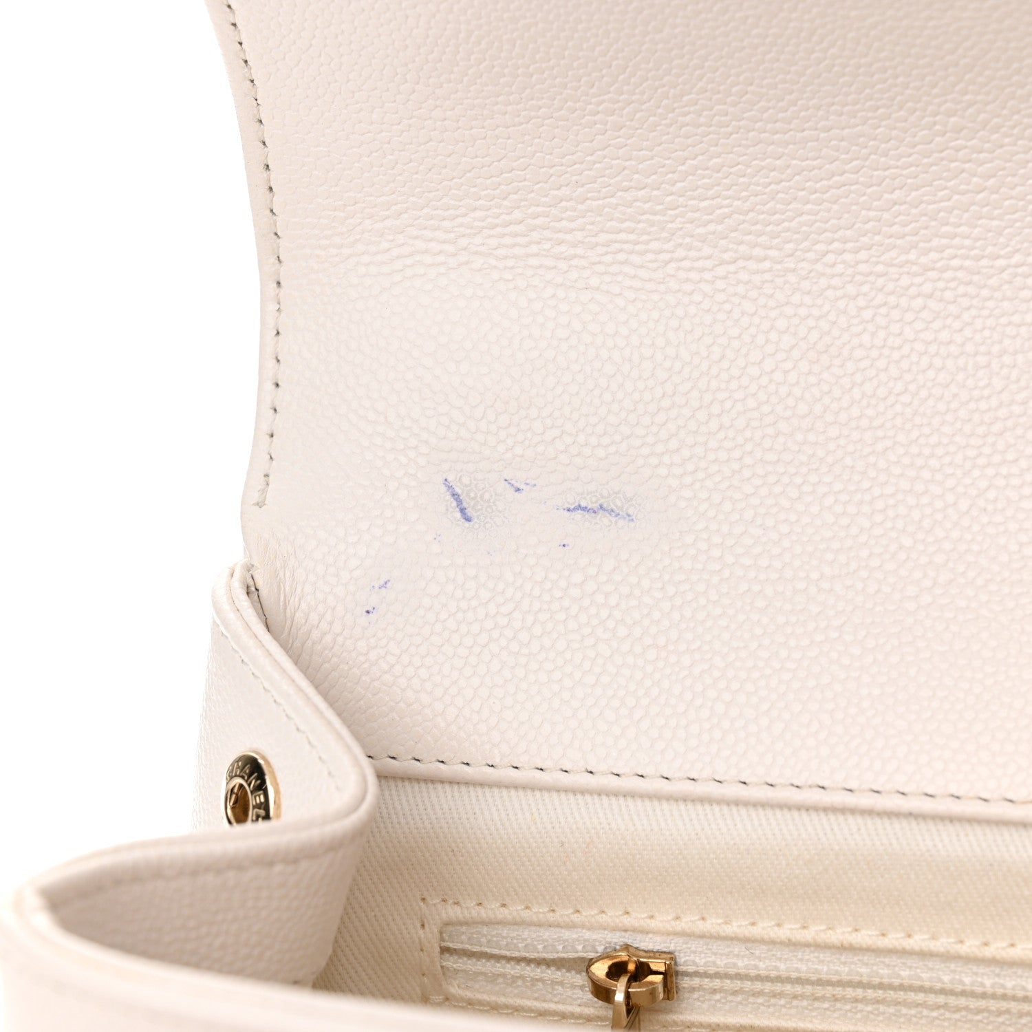 Chanel Caviar Quilted Medium Business Affinity Flap White 15 of 19