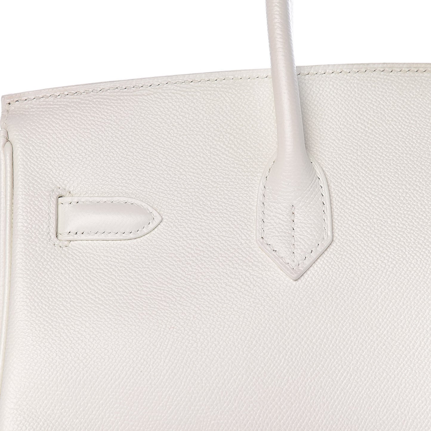 Epsom Birkin 35 White