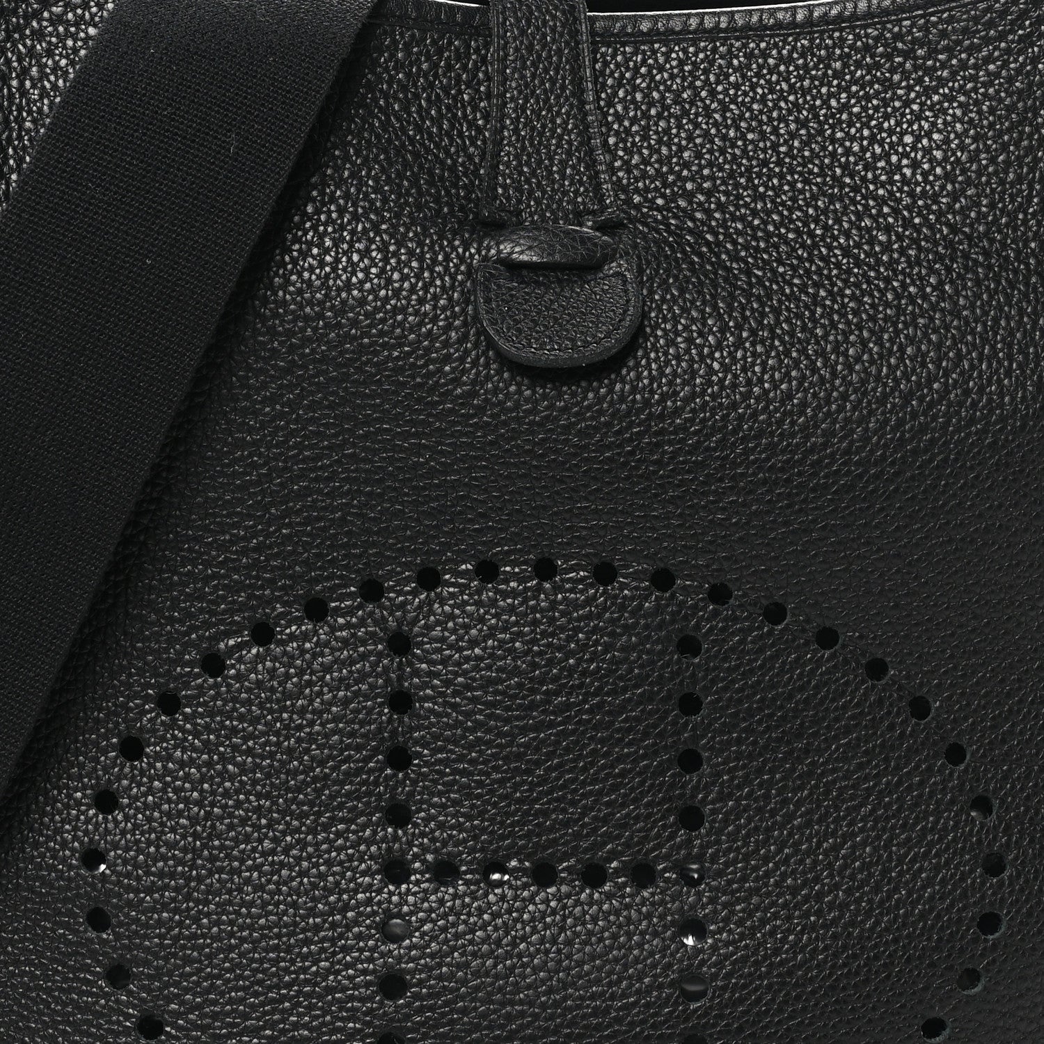 Hermes Taurillon Clemence EVELYNE III GM Black 8 of 10
