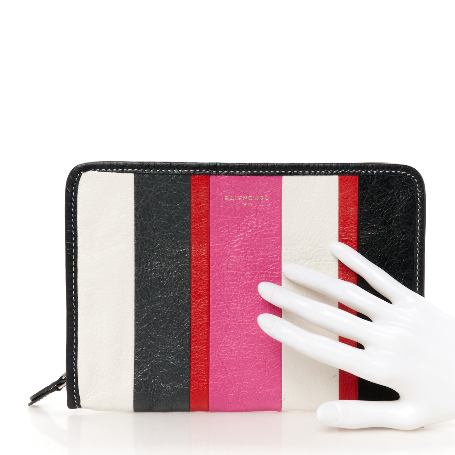 Agneau Arena Multicolore Bazar Pouch Rose Gris White Black Rouge