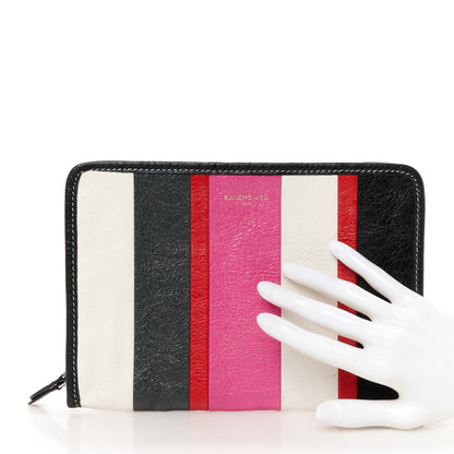 Balenciaga Agneau Arena Multicolore Bazar Pouch Rose Gris White Black Rouge 2 of 8