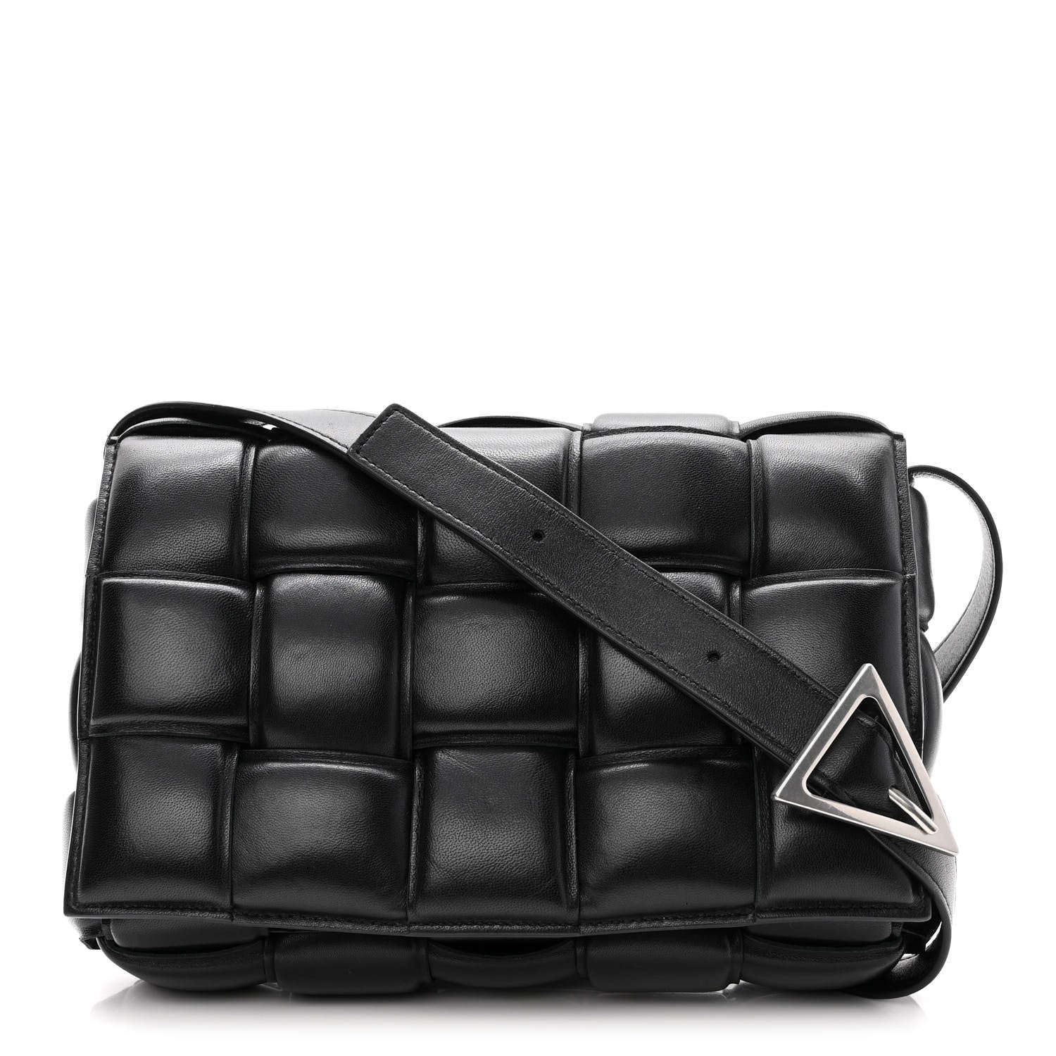 Bottega Veneta Nappa Maxi Intreccio Padded Cassette Crossbody Bag Black 1 of 10