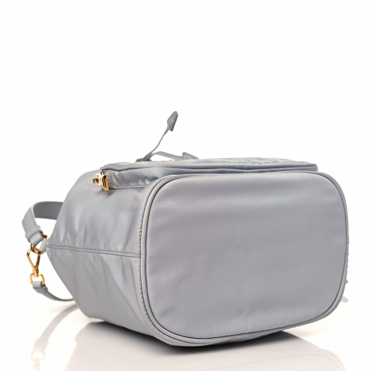 Prada Re-Nylon Saffiano Duet Bucket Crossbody Bag Fiordaliso 4 of 9