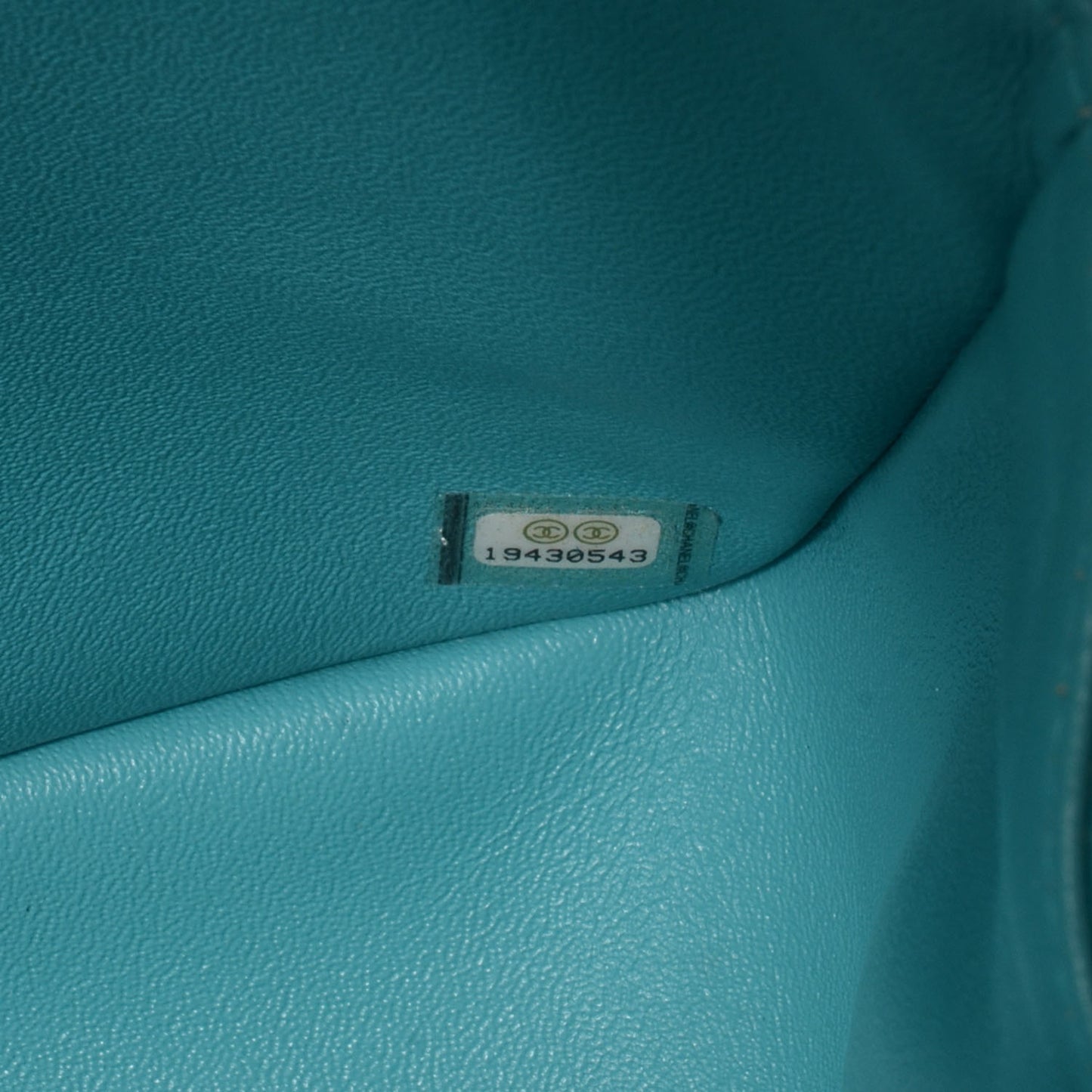Lambskin Quilted Jumbo Double Flap Blue
