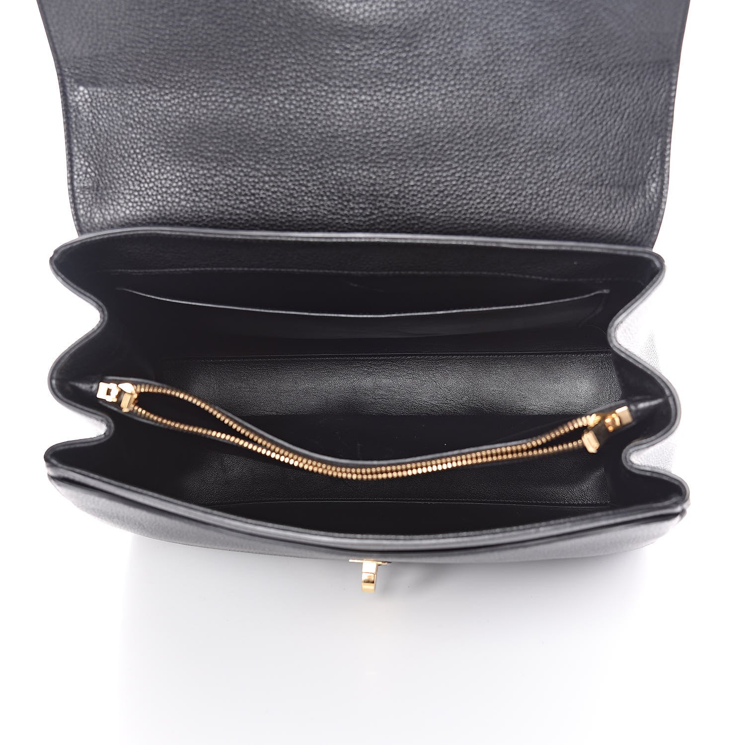 Celine Grained Calfskin Classique 16 Top Handle Bag Black 5 of 11