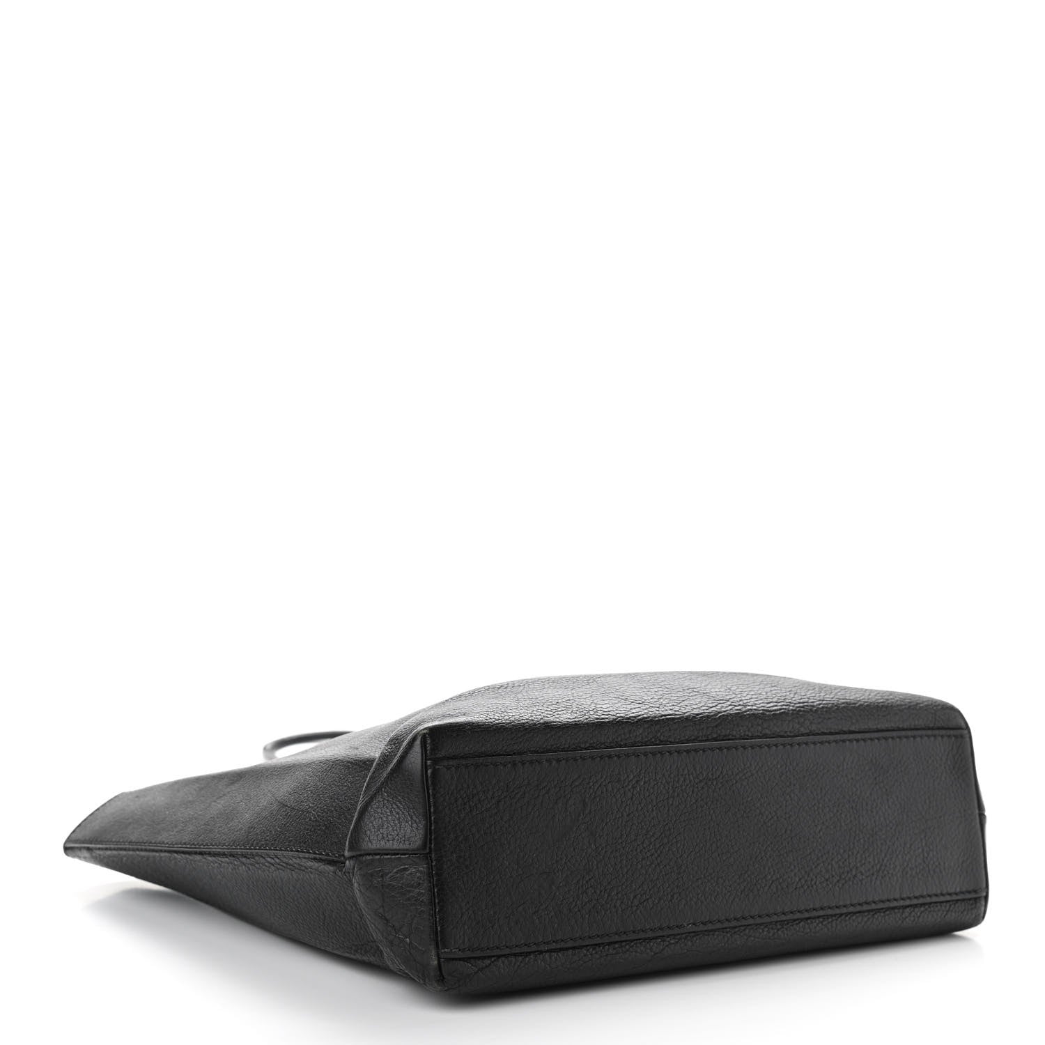 Balenciaga Calfskin Logo Small Shopping Black 4 of 12