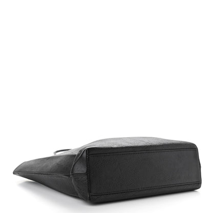 Balenciaga Calfskin Logo Small Shopping Black 4 of 12