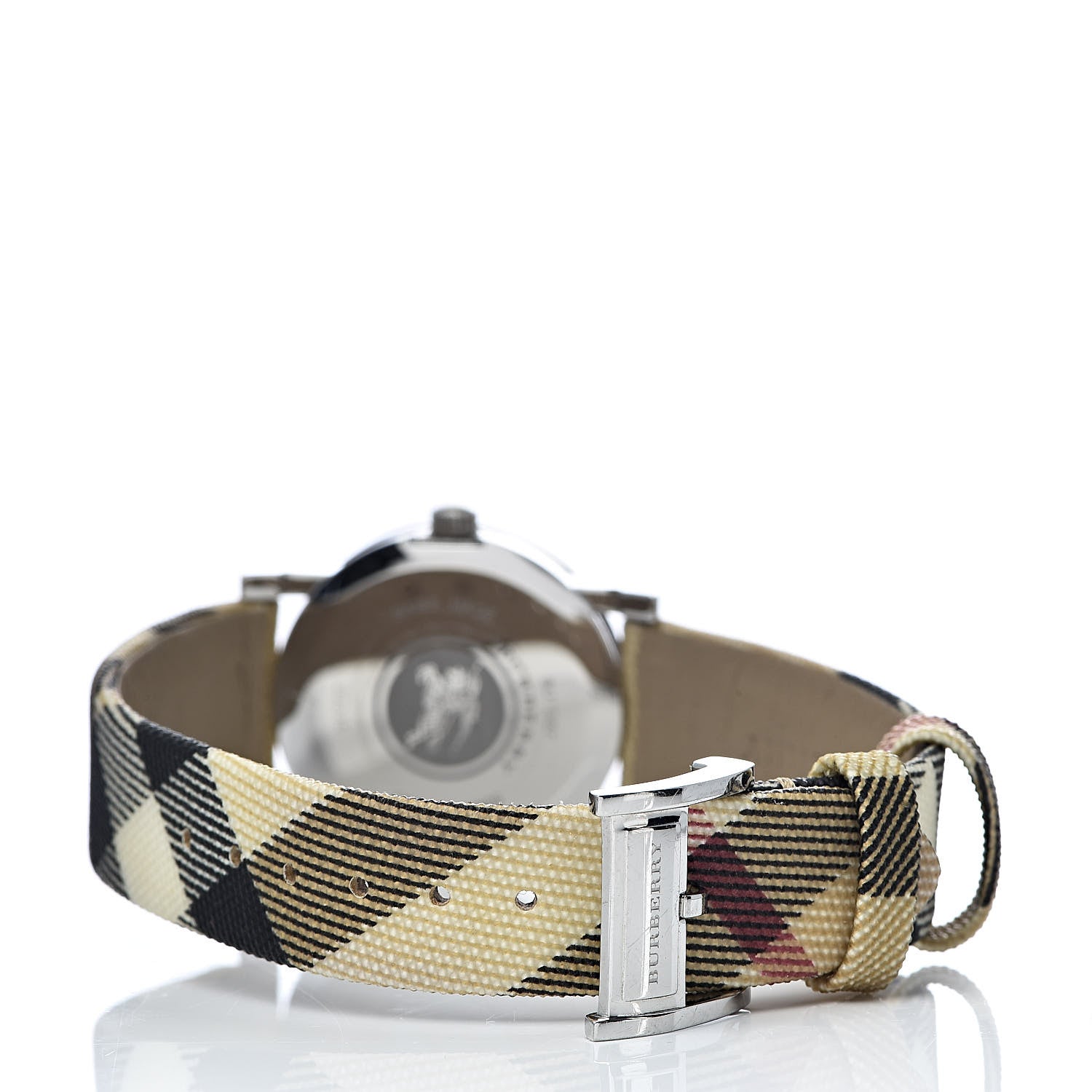 Burberry Stainless Steel Calfskin 28mm Heritage Nova Check Quartz Watch BU1387 4 of 7