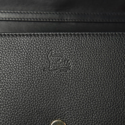 Christian Louboutin Grained Calfskin Spikes Loubinthesky Paloma Wallet On Chain Black Multimetal 6 of 10