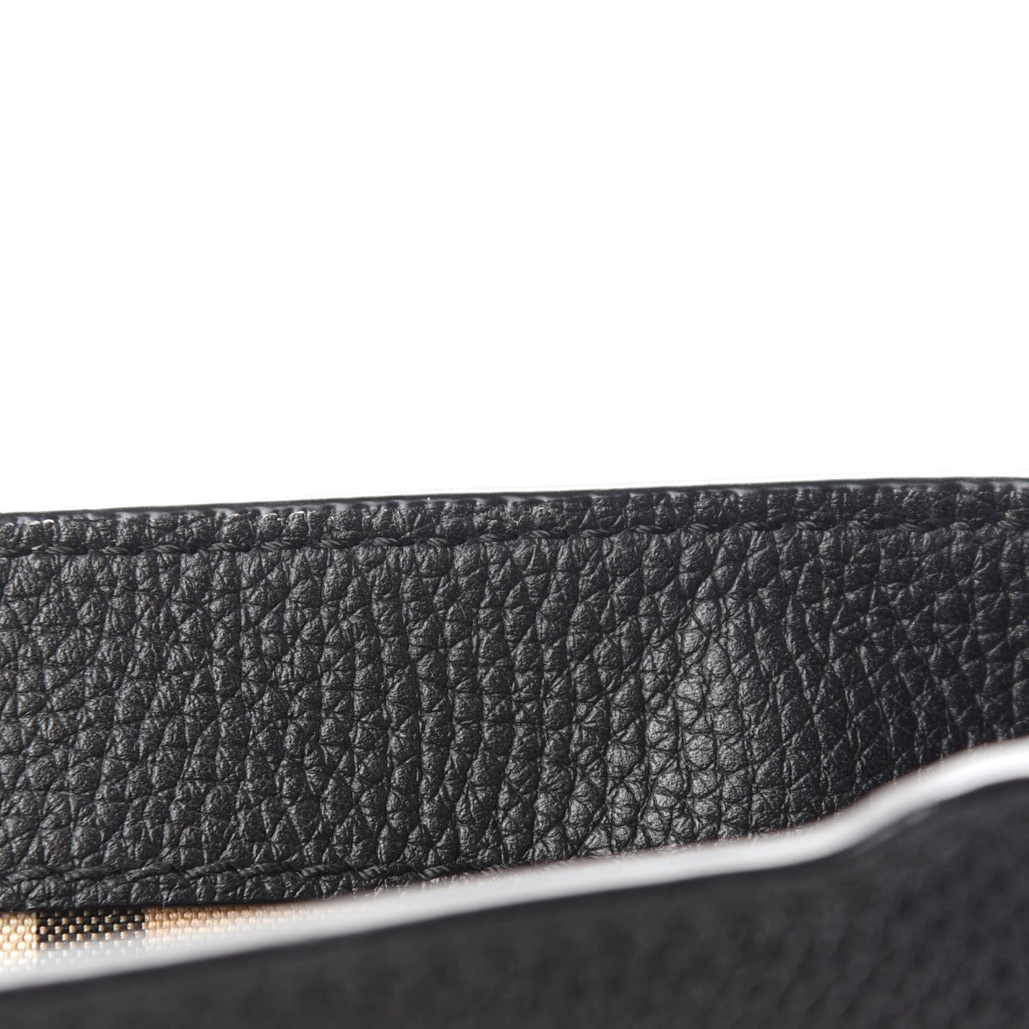 Burberry Grainy Calfskin Vintage Check Note Crossbody Bag Black 10 of 10
