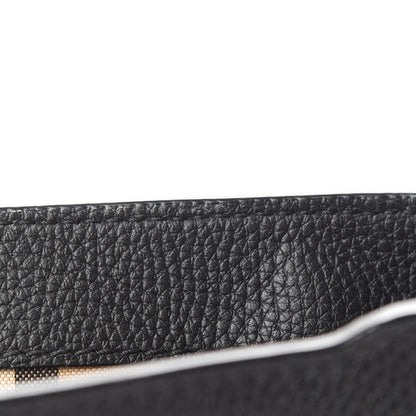 Burberry Grainy Calfskin Vintage Check Note Crossbody Bag Black 10 of 10