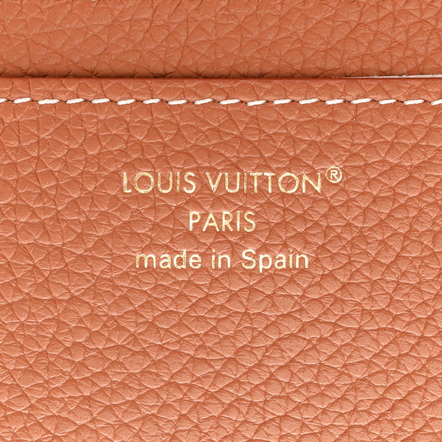 Louis Vuitton Grained Calfskin Low Key Compact Wallet Cognac 6 of 6