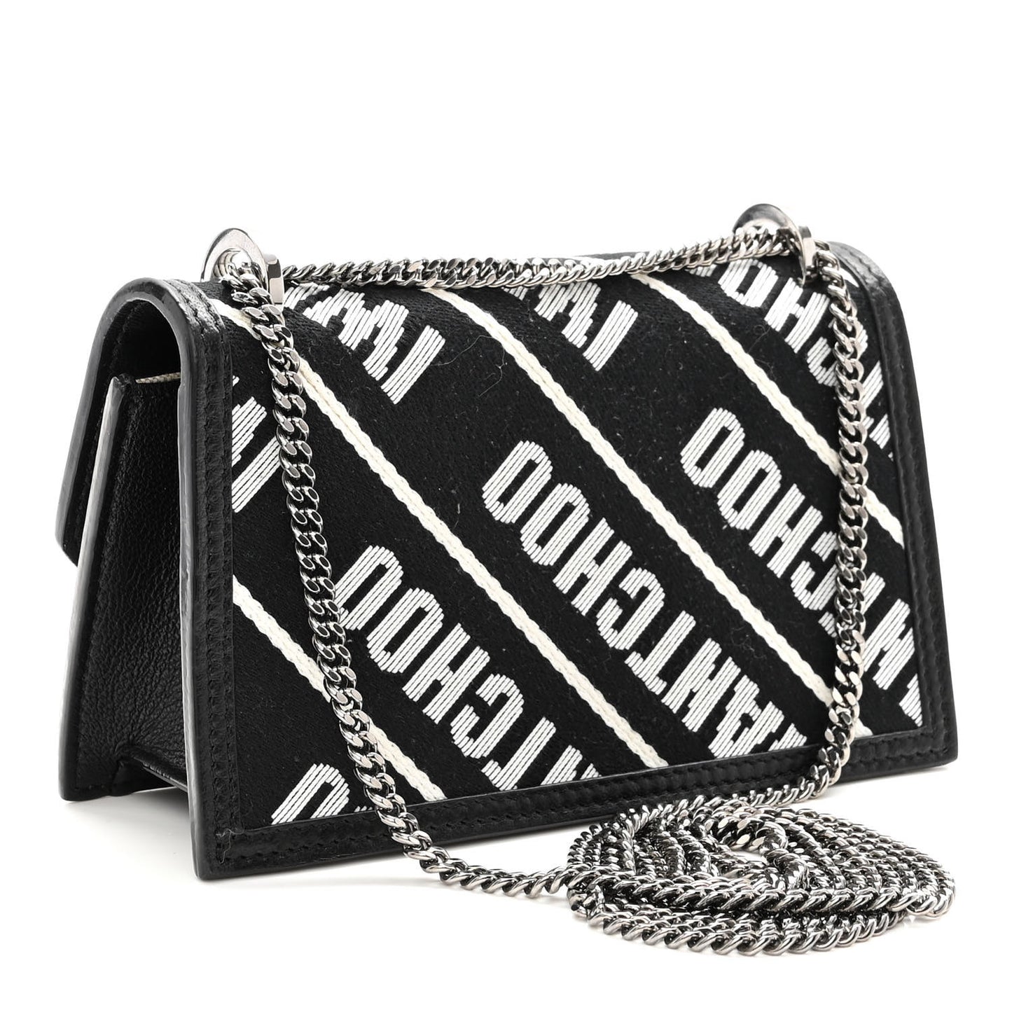 I Want Choo Finley Mini Shoulder Bag Black White