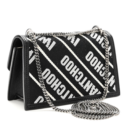 Jimmy Choo I Want Choo Finley Mini Shoulder Bag Black White 3 of 9