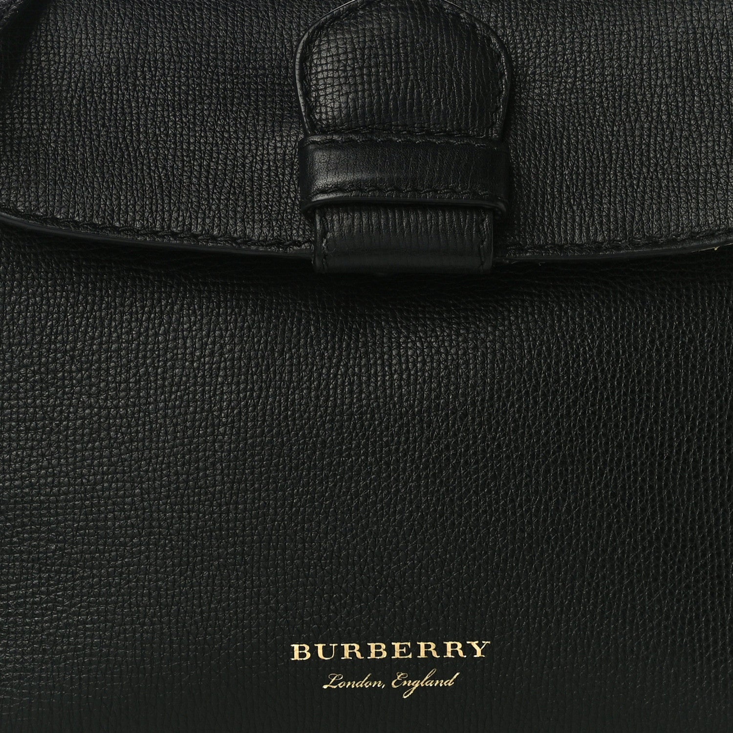 Burberry Derby Calfskin House Check Small Camberley Black 8 of 13