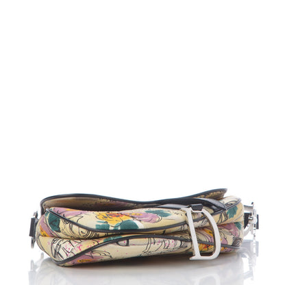 Christian Dior Canvas Paris 50s Saddle Bag Multicolor 4 of 7