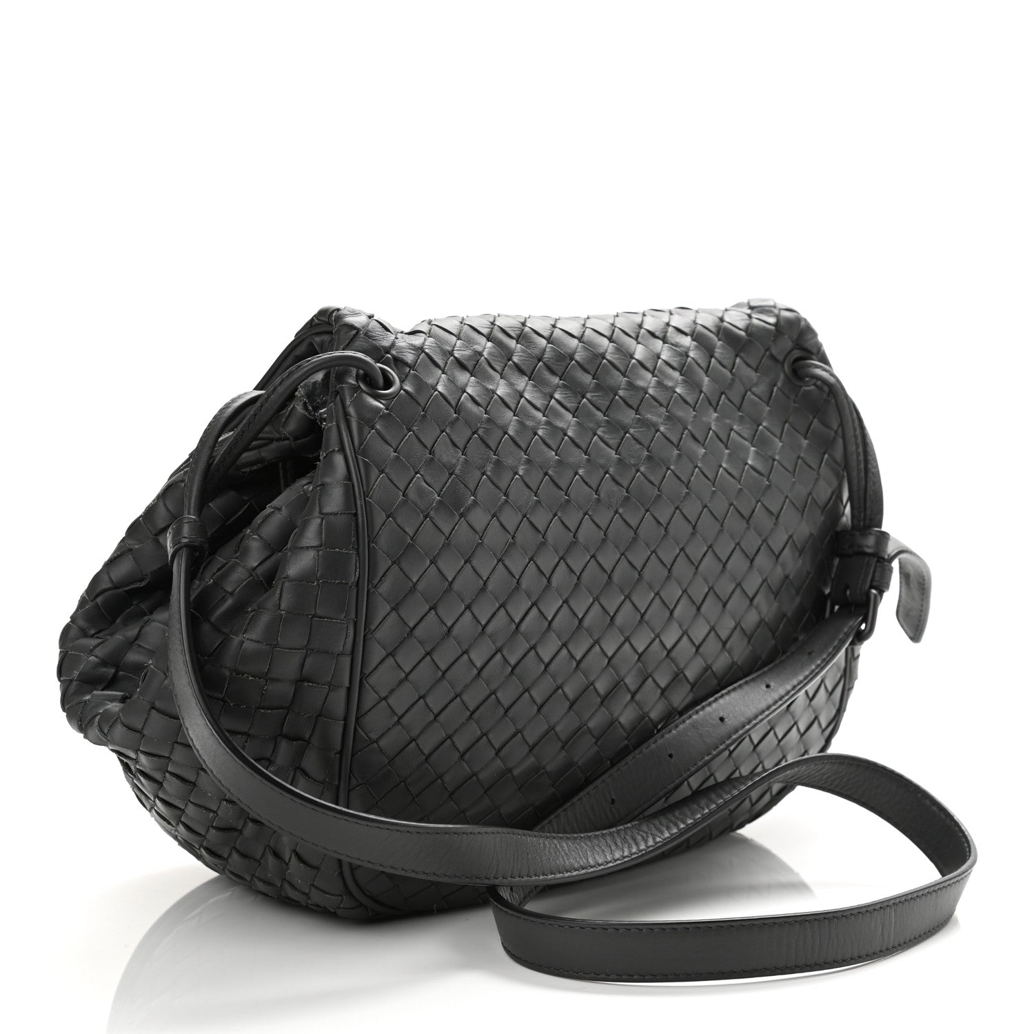 Bottega Veneta Nappa Intrecciato Message Bag Grey 3 of 11