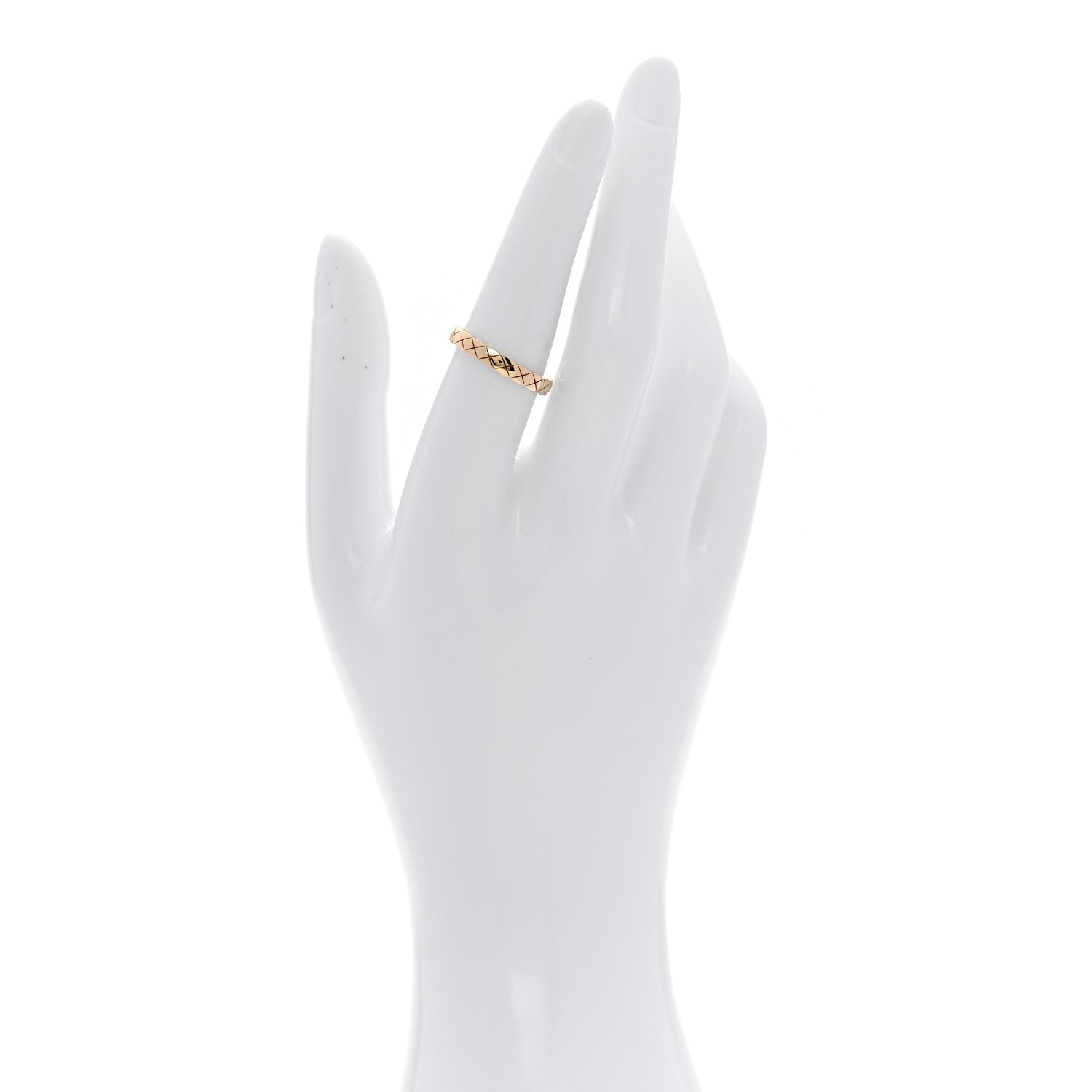 Chanel 18K Yellow Gold Mini Coco Crush Ring 54 6.75 2 of 5