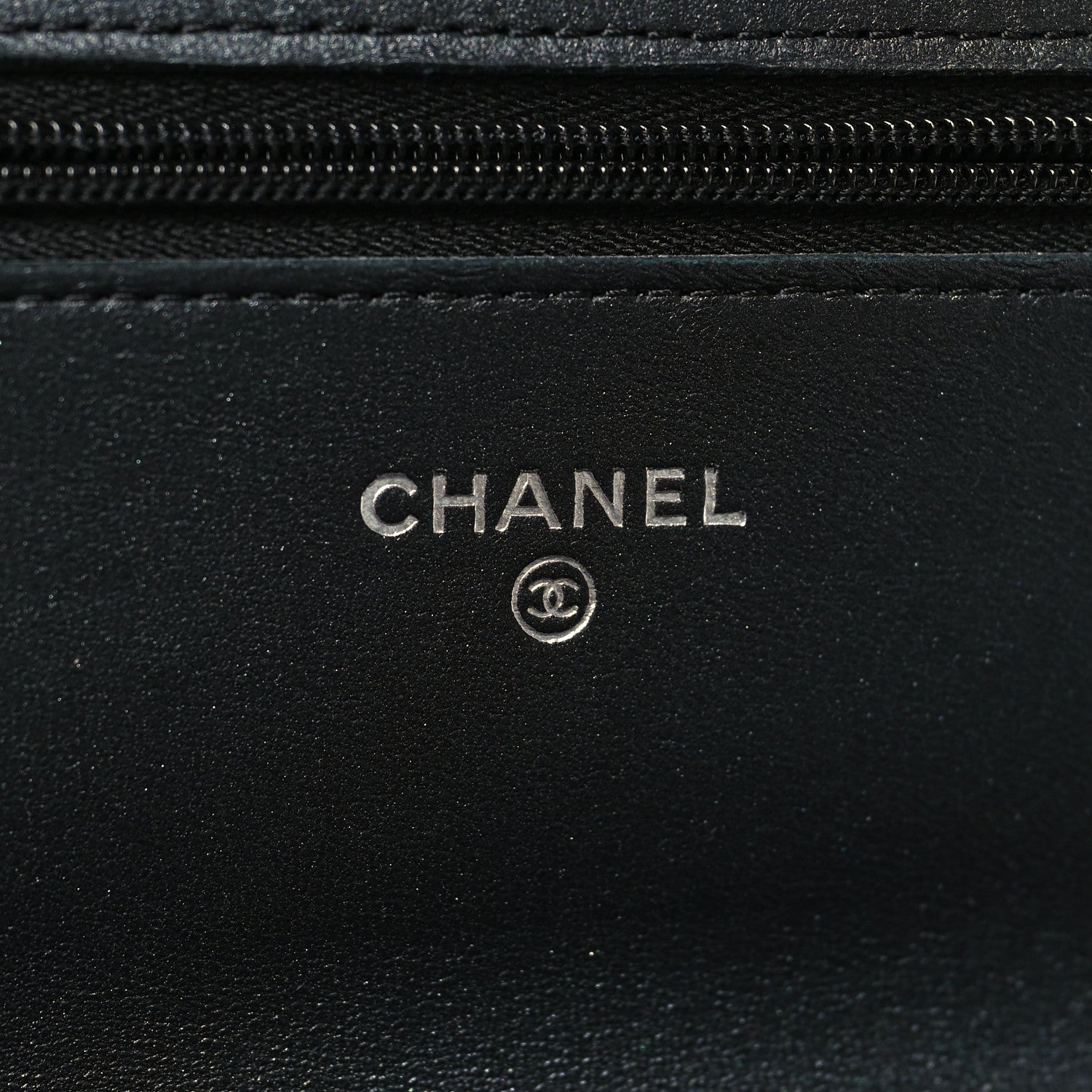 Chanel Lambskin Quilted Wallet On Chain WOC So Black 6 of 12